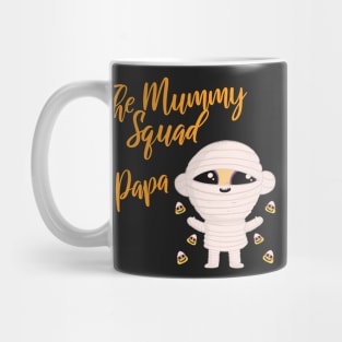 Papa Family Matching Halloween The Mummy squad graphic design Mug